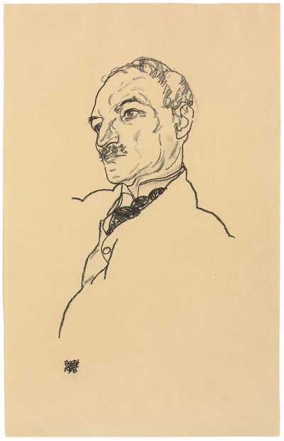 Portrait of August Lederer by Egon Schiele