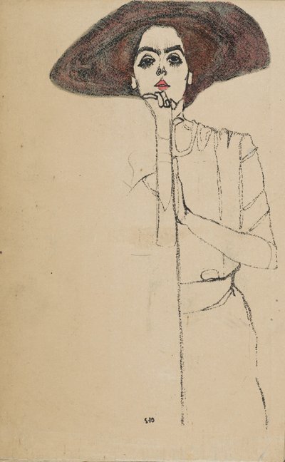 Portrait of a Woman by Egon Schiele