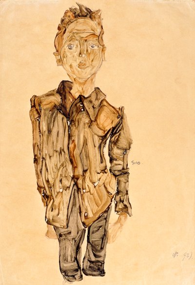 Portrait of a Youth by Egon Schiele