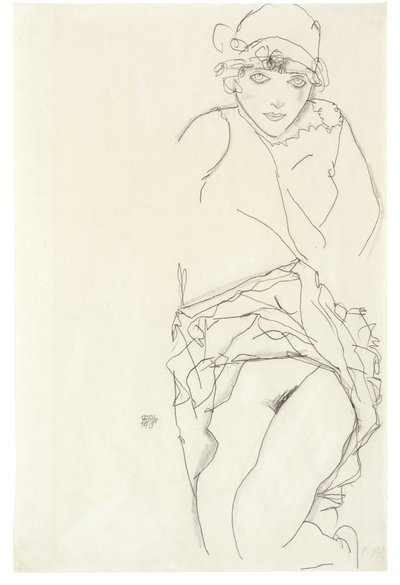 Portrait of a Woman by Egon Schiele