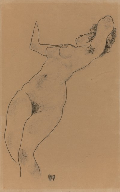 Reclining Nude, 1918 by Egon Schiele