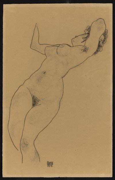 Reclining Nude by Egon Schiele
