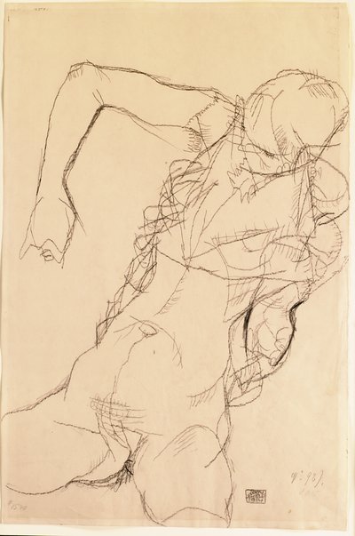 Seated Nude by Egon Schiele