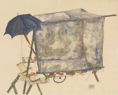 Street Cart by Egon Schiele
