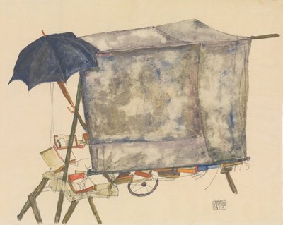 Street Cart by Egon Schiele