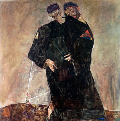 The Hermits by Egon Schiele
