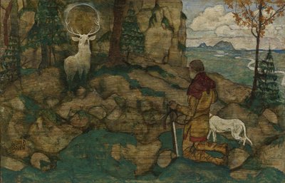 The vision of Saint Hubert, 1916 by Egon Schiele