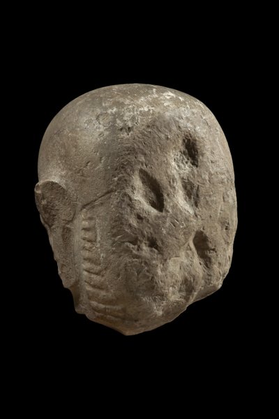Head of Statue of God Min by Egyptian
