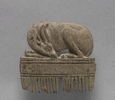 Comb with Gazelle, c.1391-1353 BC by Egyptian 18th Dynasty