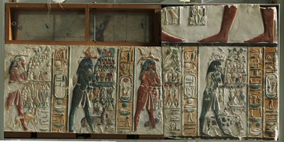 Nome Gods Bearing Offerings by Egyptian 18th Dynasty