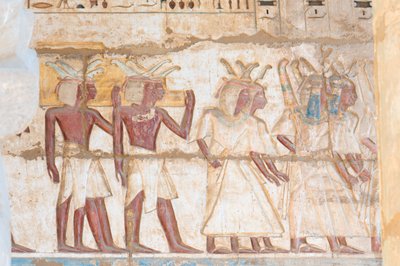 Painted Relief Image on the Vault by Egyptian 20th Dynasty
