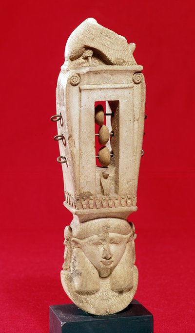 Sistrum, Saite Period by Egyptian 26th Dynasty