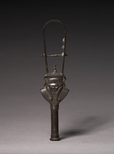 Arched Sistrum, 380-343 BC by Egyptian 30th Dynasty