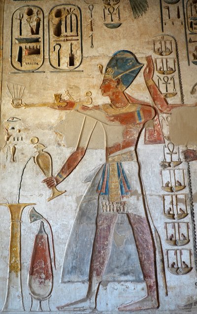 Pharaoh, Temple of Horus, Edfu by Egyptian Egyptian