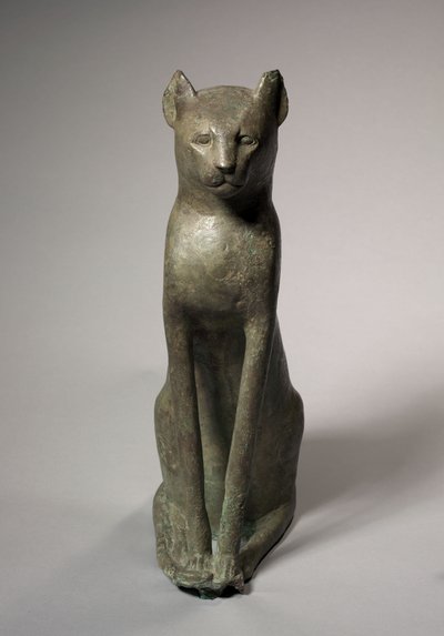 Cat Coffin, 305-30 BC by Egyptian Ptolemaic Period