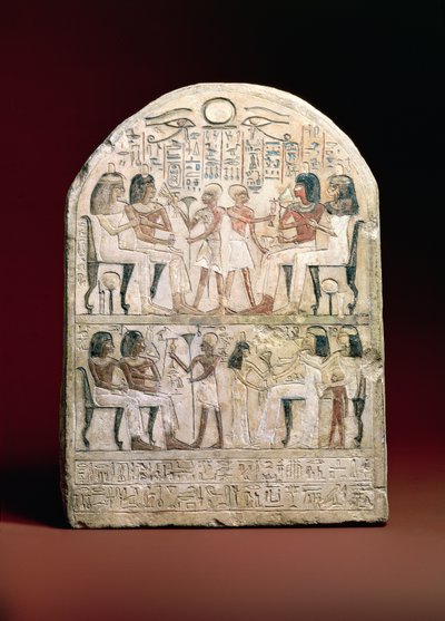 Funerary stela by Egyptian Ptolemaic Period