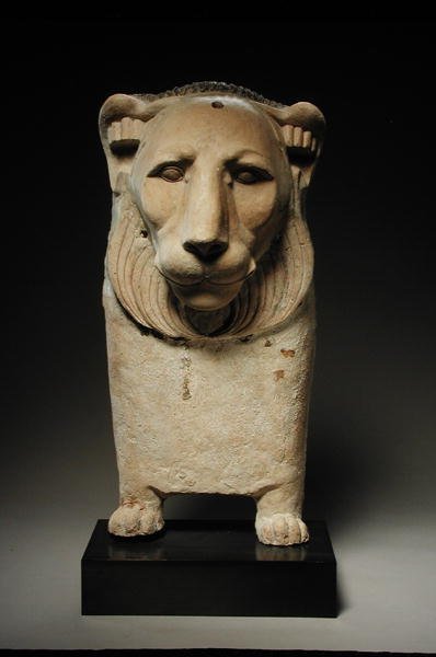 Lion couch end by Egyptian Ptolemaic Period