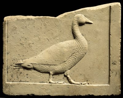 Relief Depicting a Goose (limestone) by Egyptian Ptolemaic Period