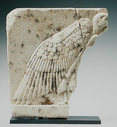 Relief depicting a vulture by Egyptian Ptolemaic Period