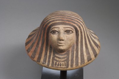 Canopic Jar Lid, New Kingdom by Egyptian School