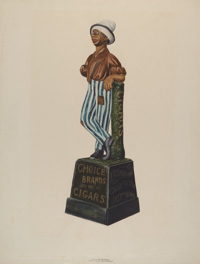 Cigar Store Figure by Einar Heiberg