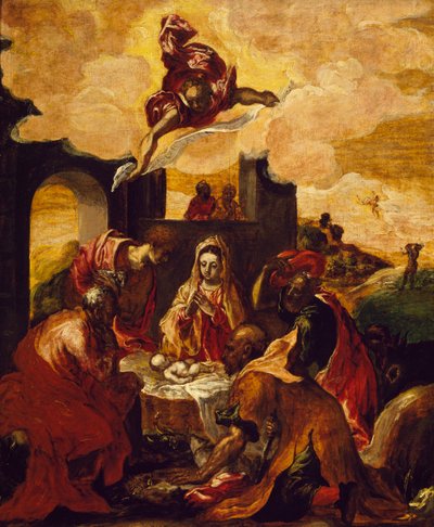 Adoration of Shepherds by El (1541 1614) Greco
