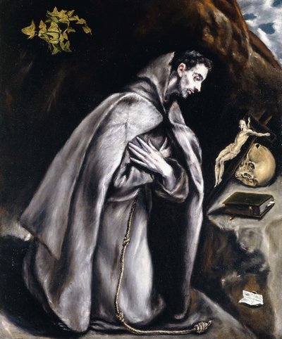 Saint Francis Kneeling in Meditation by El Greco