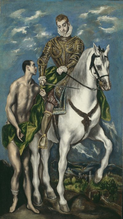 Saint Martin and the Beggar by El Greco