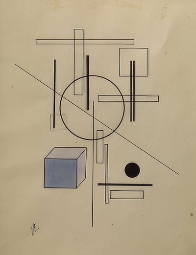 Composition. 1920 by Eliezer Markowich Lissitzky