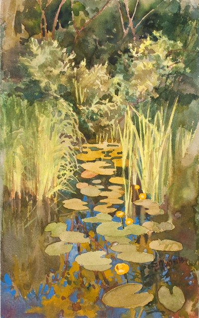 Backwater in Abramtsevo by Elena Dmitryevna Polenova