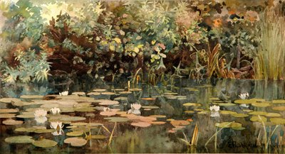 Pond with Water Lilies by Elena Dmitryevna Polenova