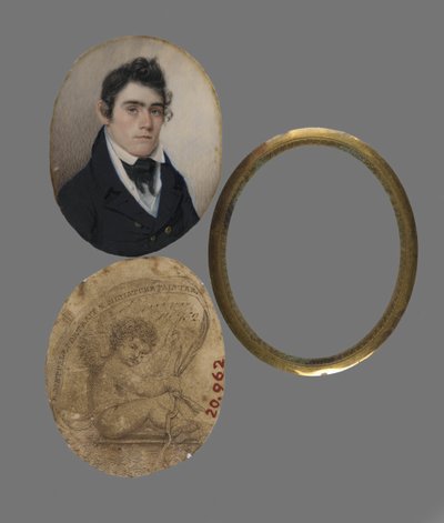Portrait of John Haslett, M.D by Eliab Metcalf