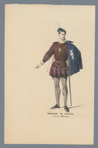 Chevalier of Malta, German Costume by Elias Spanier
