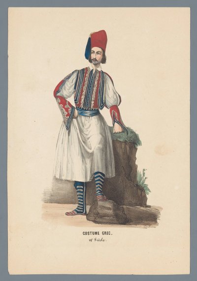 Greek Costume, 19th Century by Elias Spanier