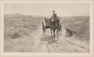 Landscape with Horse Cart by Elias Stark
