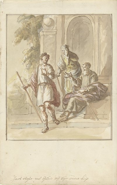 Jacob Flees from His Parental Home by Elias van Nijmegen