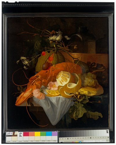 Still Life with a Lobster by Elias van den Broeck