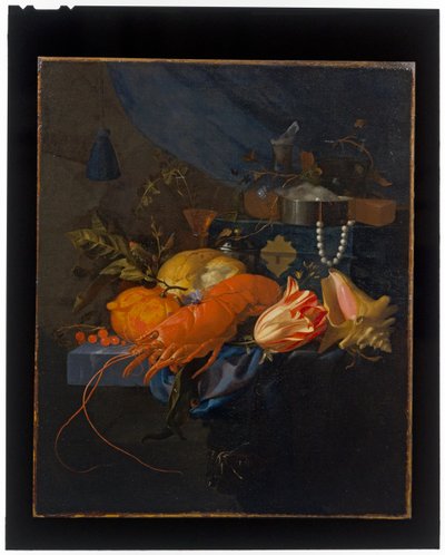 Still Life with a Lobster by Elias van den Broeck