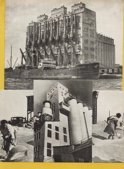Illustration from USSR Builds Socialism by Eliezer Markowich Lissitzky