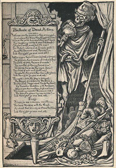 Ballade of Dead Actors by Elihu Vedder