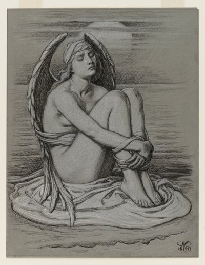 Bound Angel by Elihu Vedder