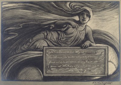 Into the Universe, late 19th-early 20th century by Elihu Vedder