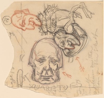 Self-Portrait: Caricatures by Elihu Vedder