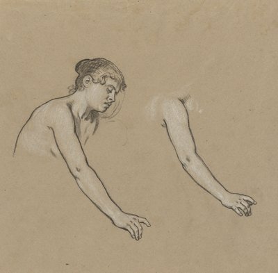 Studies for Figure of Winter by Elihu Vedder