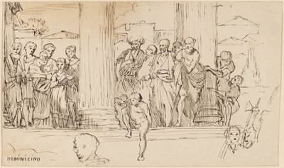 Study after Domenichino, c. 1858 by Elihu Vedder