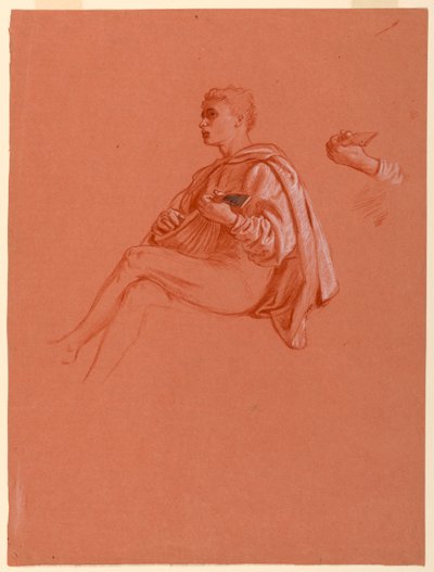 Study for "A Florentine Picnic" by Elihu Vedder