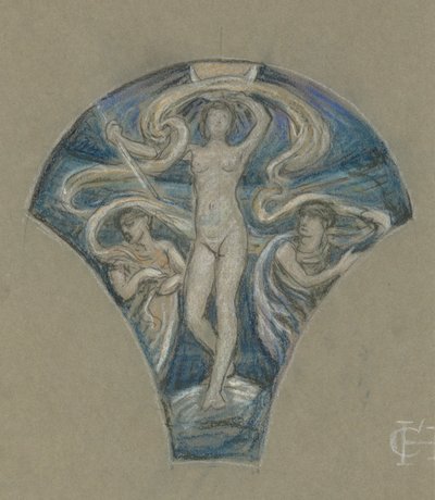 Study for Luna by Elihu Vedder