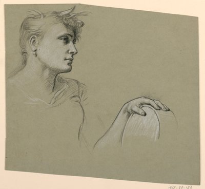 Study of Figure by Elihu Vedder