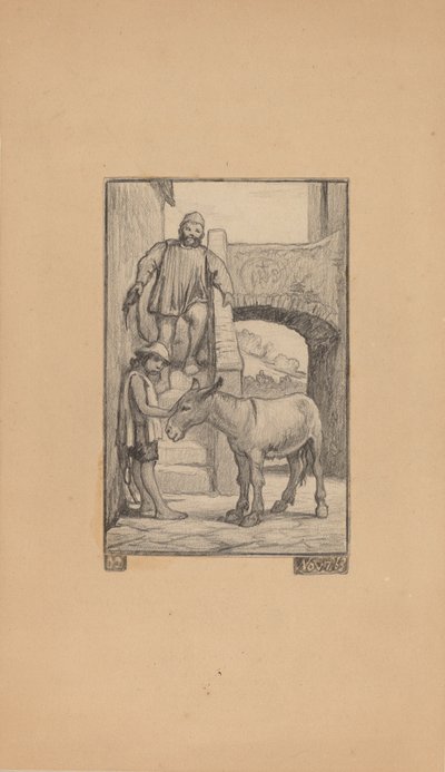 The Son and the Donkey by Elihu Vedder