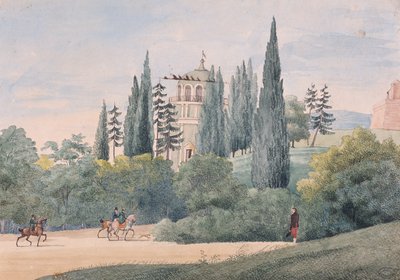 Horsemen in an Italian Landscape by Elisa Bonaparte